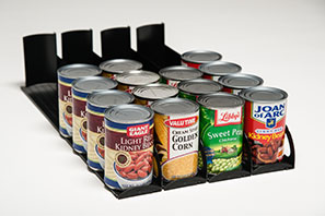 shelftender and caned goods